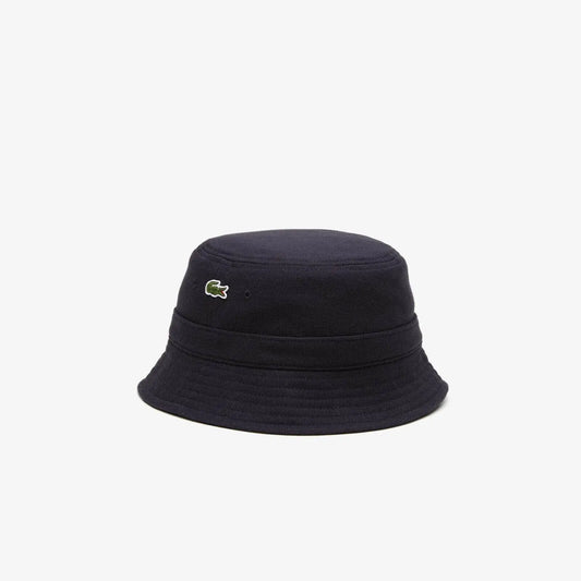 Men's Lacoste Unisex Organic Cotton Bucket Hat - Navy Blue 166 - BLVD