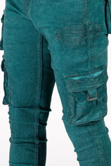 Serenede 'ETHOS'' Cargo Jeans Teal Fabric - BLVD