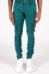 Serenede 'ETHOS'' Cargo Jeans Teal Fabric - BLVD