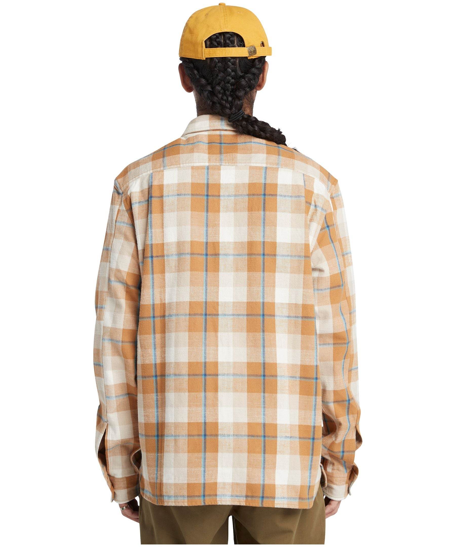 Timberland Men’s Windham Flannel Shirt - Wheat Boot Yarn-Dyed - BLVD
