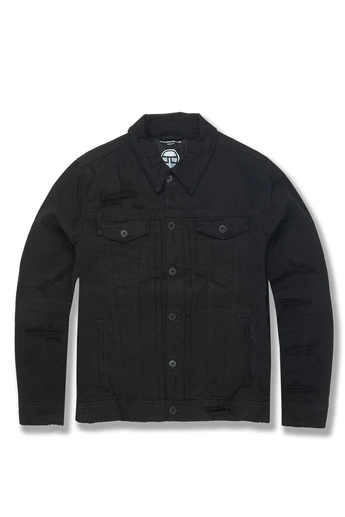 Jordan Craig - Tribeca Twill Trucker Jacket - Black Jordan Craig