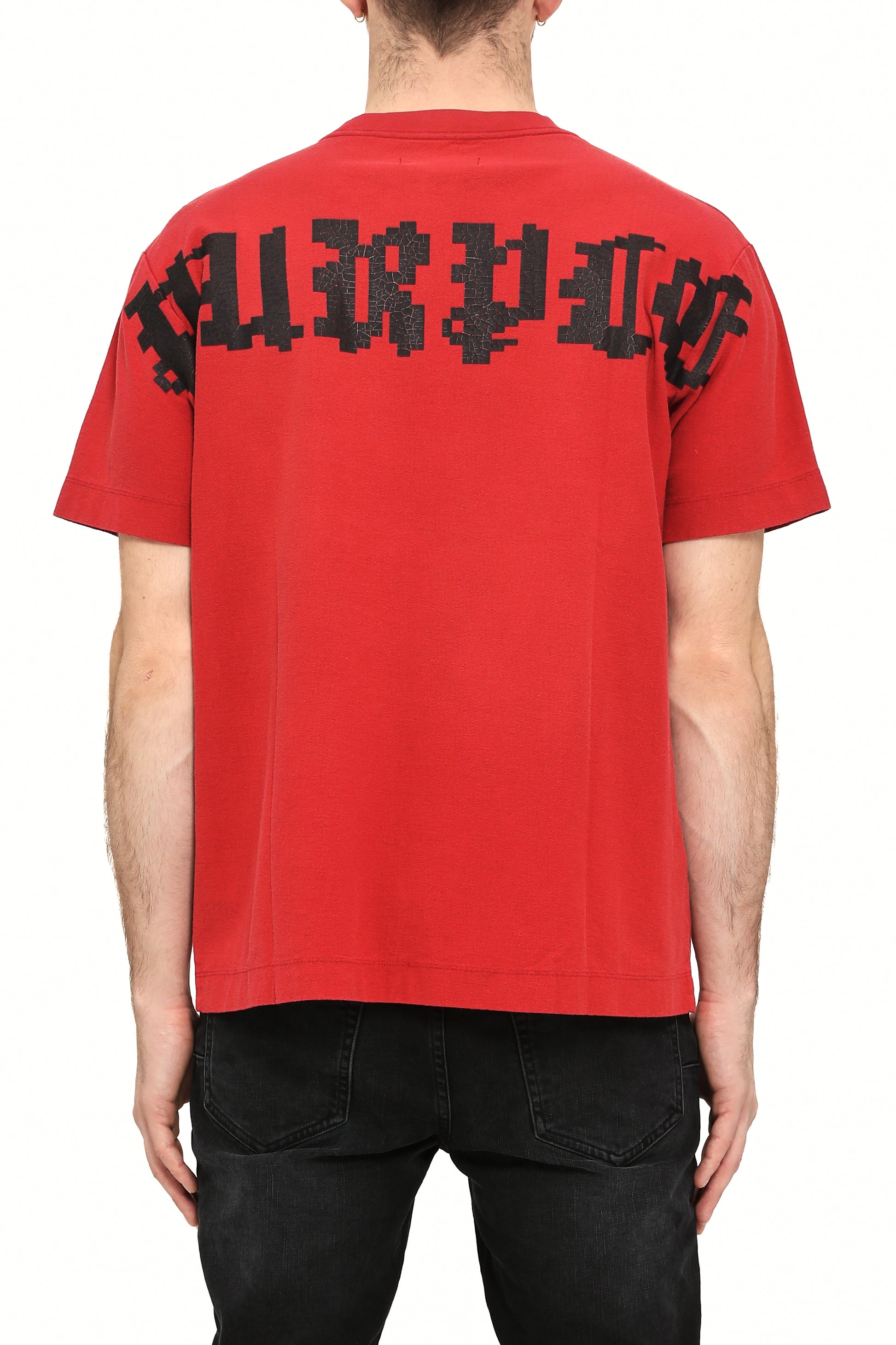 Purple Brand - Textured Tee - Red Black - P104-TRPO425 Purple Brand