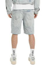 Purple Brand - Nova Raw Hem Denim Shorts - Lt Indigo - P059-DTSL226