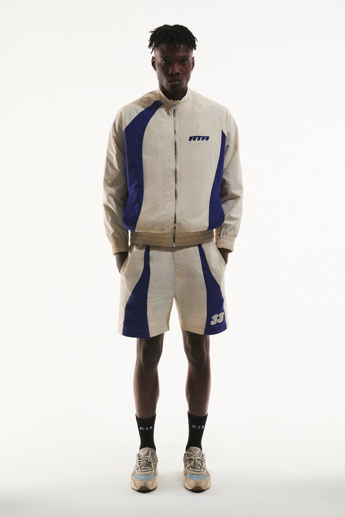 Rta - Danilo Track Jacket & Louis Short Set - Bone Blue Fusion RTA