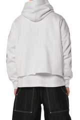 Purple Brand - Heavyweight Cropped Hoodie - White - M4104-HWSQ226