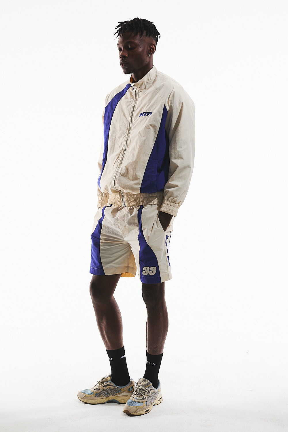 Rta - Danilo Track Jacket & Louis Short Set - Bone Blue Fusion RTA