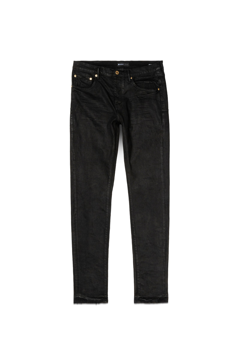 Purple Brand P001 Low Rise Skinny Jean Midnight Coated - Black - P001-BCRB124