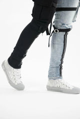 Valabasas Spilt Jeans "V39" Black Blue - BLVD