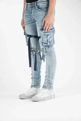 Valabasas Tactical Cargo Jeans "V39" Lt.wash - BLVD