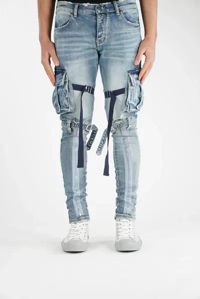 Valabasas Tactical Cargo Jeans "V39" Lt.wash - BLVD