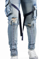 Valabasas Tactical Cargo Jeans "V39" Lt.wash - BLVD