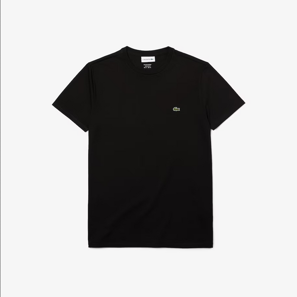 Men’s Lacoste Crewneck Pima Cotton Jersey T-shirt - Black 031