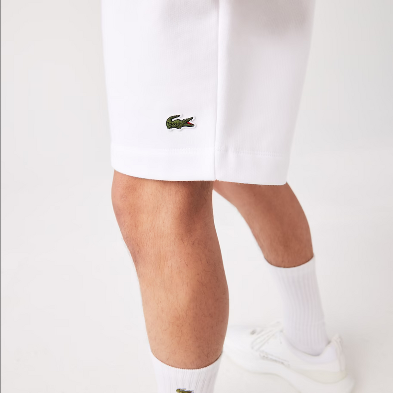 Lacoste Men's Organic Brushed Cotton Fleece Shorts - White 001