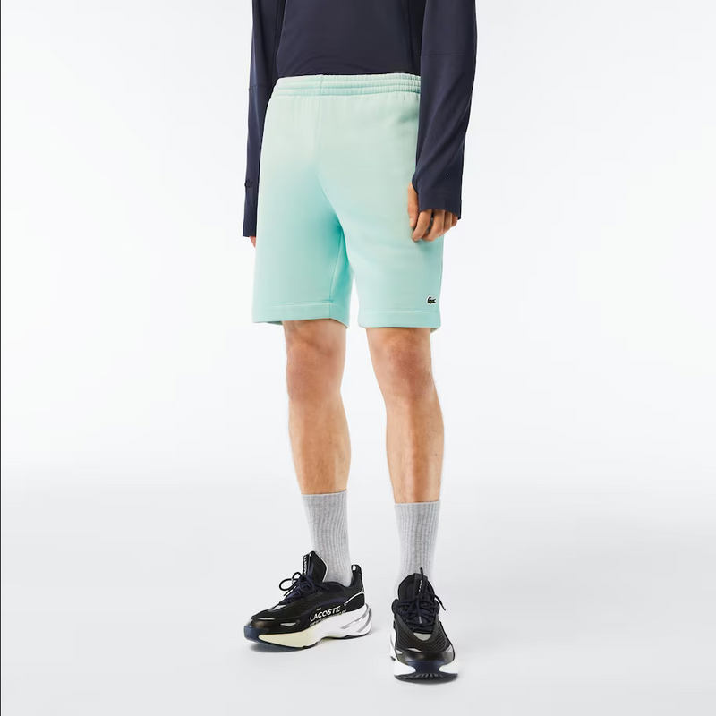 Lacoste Men's Organic Brushed Cotton Fleece Shorts - Mint LGF