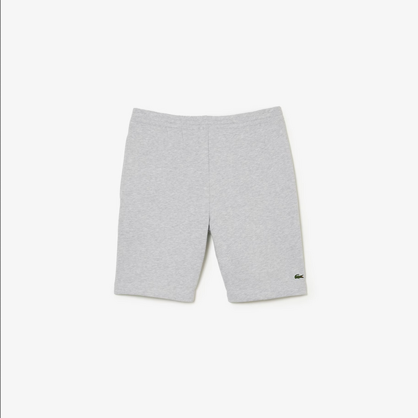 Lacoste Men's Organic Brushed Cotton Fleece Shorts - Silver Chine CCA