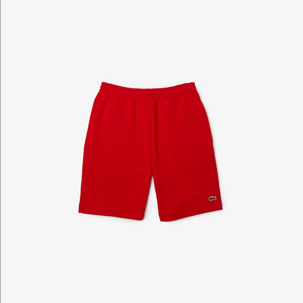 Lacoste Men's Organic Brushed Cotton Fleece Shorts - Red 240