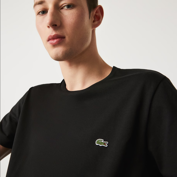 Men’s Lacoste Crewneck Pima Cotton Jersey T-shirt - Black 031