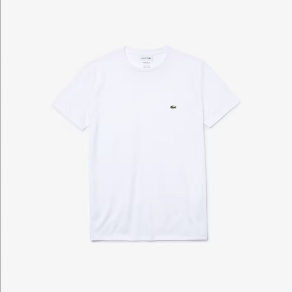 Men’s Lacoste Crewneck Pima Cotton Jersey T-shirt - White 001
