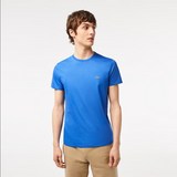 Men’s Lacoste Crewneck Pima Cotton Jersey T-shirt - Blue KXB