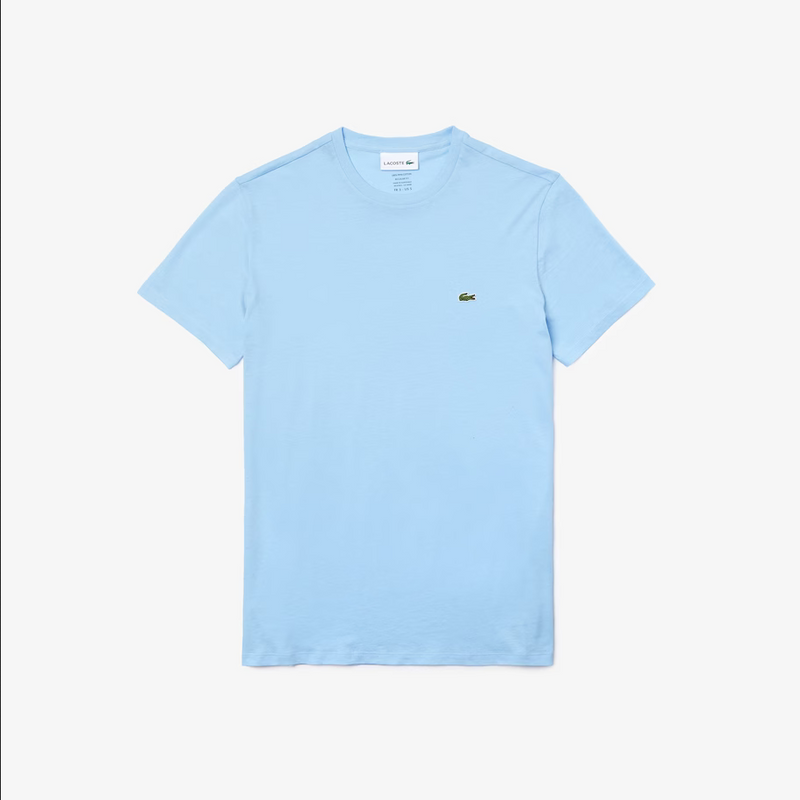 Men’s Lacoste Crewneck Pima Cotton Jersey T-shirt - Baby Blue HBP