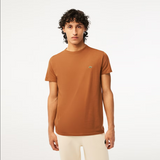 Men’s Lacoste Crewneck Pima Cotton Jersey T-shirt - Pecan LFA