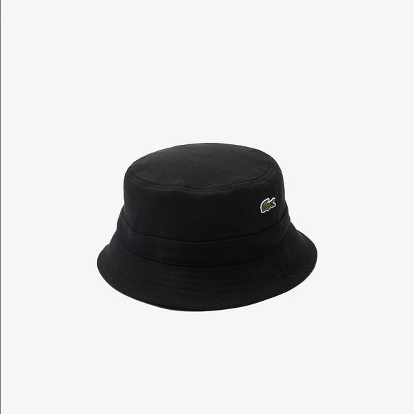 Men's Lacoste Unisex Organic Cotton Bucket Hat - Black 031