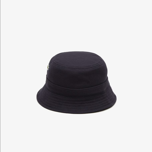Men's Lacoste  Unisex Organic Cotton Bucket Hat - Navy Blue 166