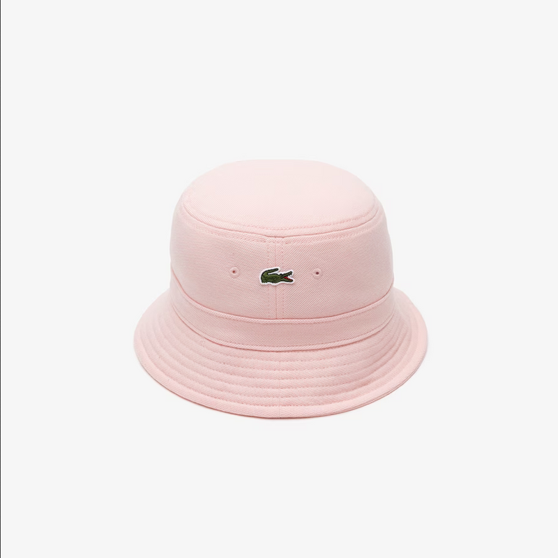 Men's Lacoste Unisex Organic Cotton Bucket Hat - Light Pink KF9
