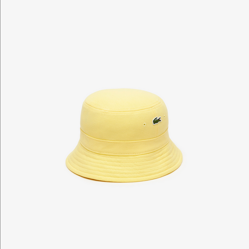 Men\'s Lacoste Unisex Organic Cotton Bucket Hat - Yellow 107 – BLVD
