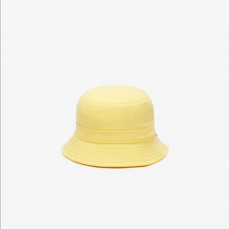 Men's Lacoste Unisex Organic Cotton Bucket Hat - Yellow 107