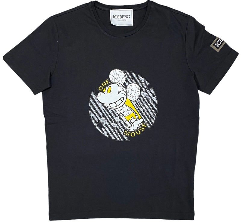 Black Iceberg T-shirt with charming Mickey Mouse - BLVD