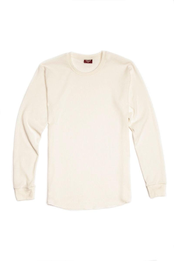 City Lab Fitted Thermal Shirt Cream Men crewneck by City Lab | BLVD