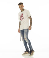 Cult Of Individuality Men's Punk Super Skinny Stretch W / Black Belt MEN JEANS by Cult Of Individuality | BLVD
