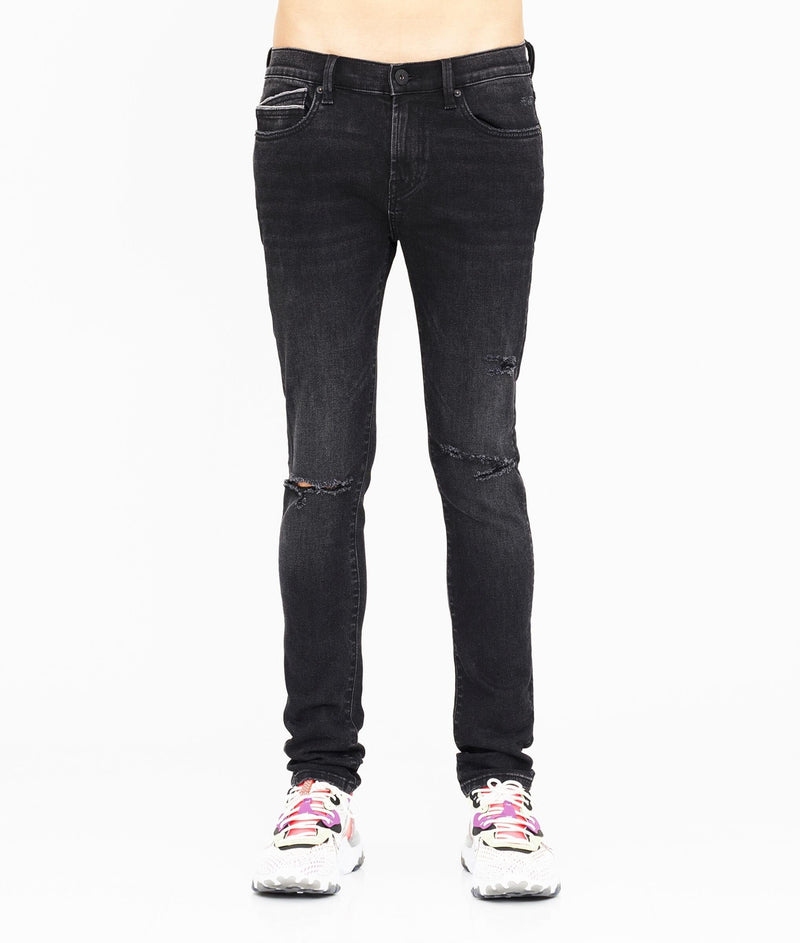 Cult Of Individuality Men's Super Skinny Premium Stretch Denim Jeans In Vintage Black - BLVD