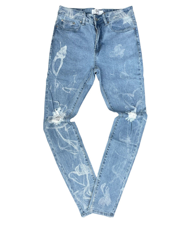 Dna Men Blue Doodle Jeans MEN JEANS by DNA | BLVD