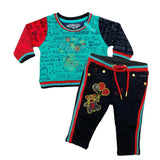 Elite Infant Balloon Baby Boy Sweatshirt & Jeans Set kids set by Elite | BLVD
