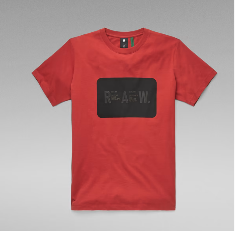 G-Star RAW. Double Layer T-Shirt Rusty Red MEN Tees by G-Star | BLVD