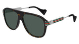 Gucci™ GG0587S 002 57 - Ruthenium/Havana Sunglasses by Gucci | BLVD
