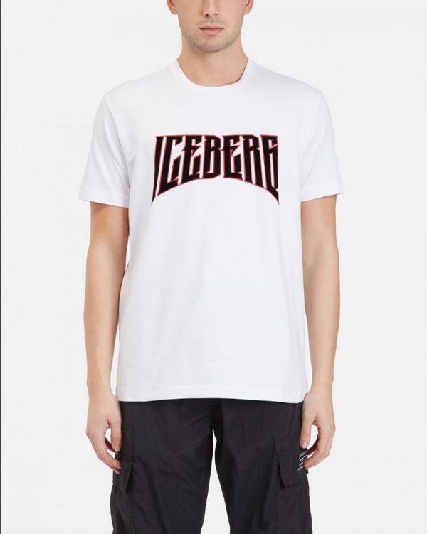 Iceberg Men's White T-shirt With Iceberg Logo - BLVD