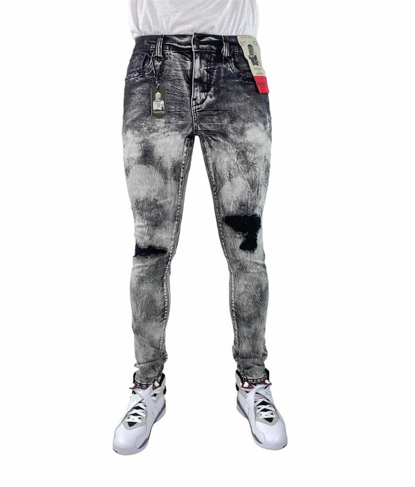 Industrial Indigo Men Distressed Jeans (Black Raw) MEN JEANS by Industrial Indigo | BLVD