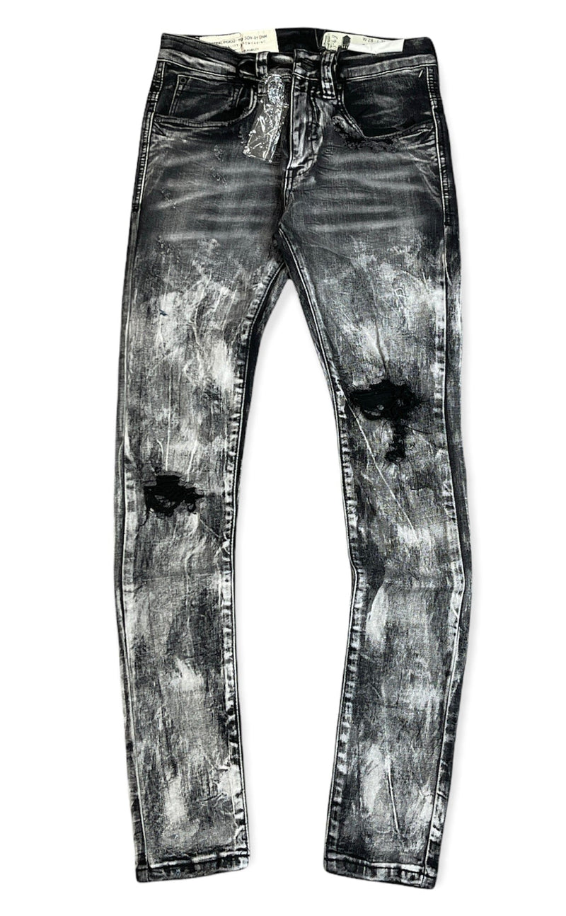 Industrial Indigo Men Distressed Jeans (Black Raw) MEN JEANS by Industrial Indigo | BLVD