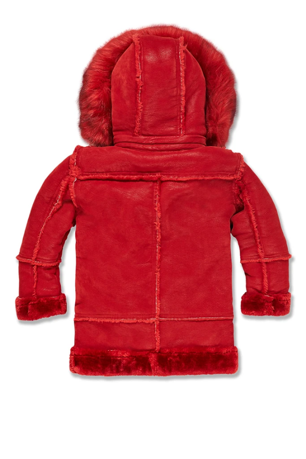 Jordan Craig Kids Denali Shearling Jacket (Red) 91540K 91540B kids jacket by Jordan Craig | BLVD