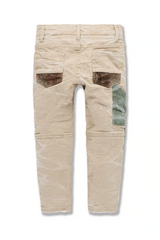 Jordan Craig Kids Patchwork Pants (Oxford Tan) Kids Jeans by Jordan Craig | BLVD