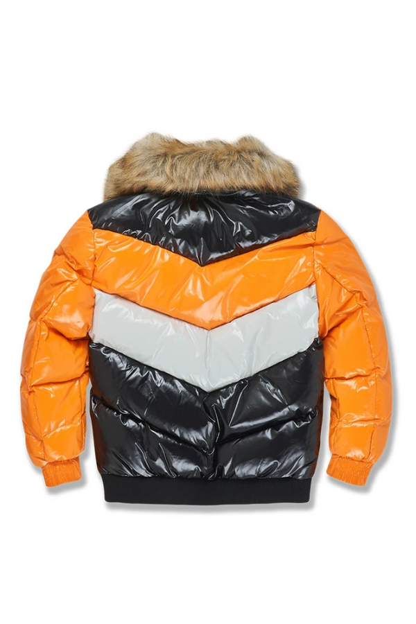 Jordan Craig Kids Sugar Hill Puffer Jacket (Total Orange) 91548K 91548B kids jacket by Jordan Craig | BLVD