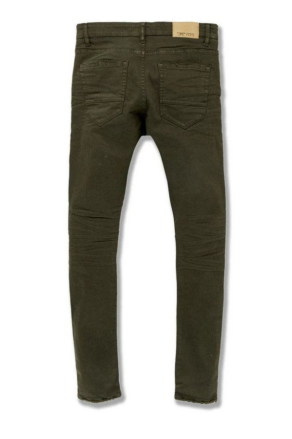 Jordan Craig Ross - Tribeca Twill Pants (Army Green) JR955R MEN JEANS by Jordan Craig | BLVD