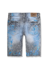 Jordan Craig Vegas Stone Striped Denim Shorts (Blue Wave) - BLVD