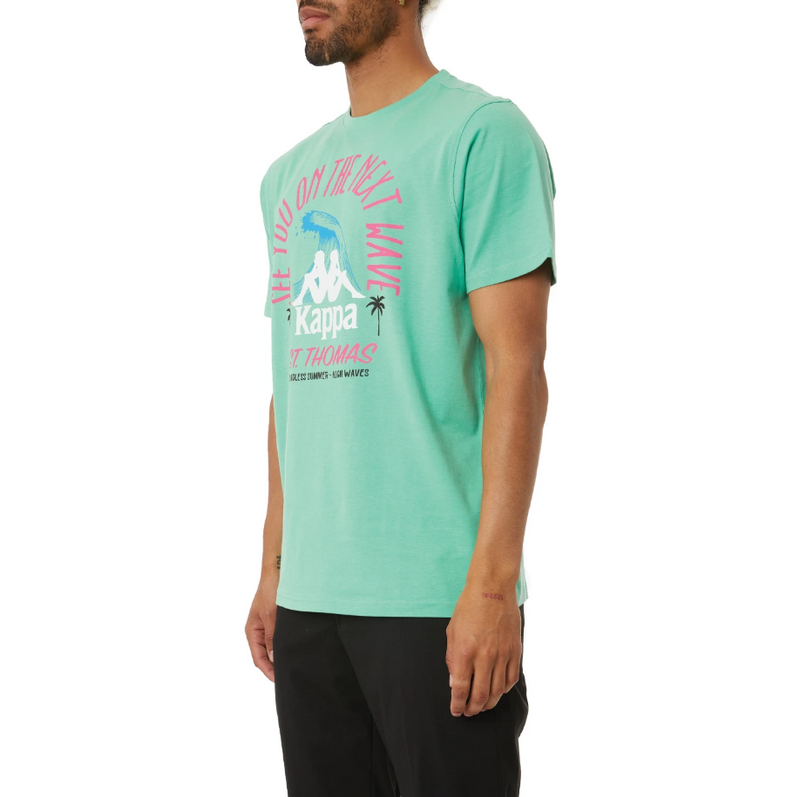 Kappa Authentic Aelous T-Shirt - Green - BLVD