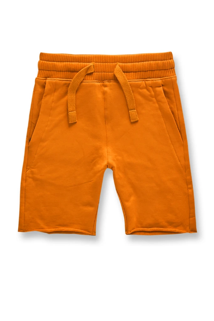 Kids Jordan Craig Cotton Shorts ( Orange ) - BLVD