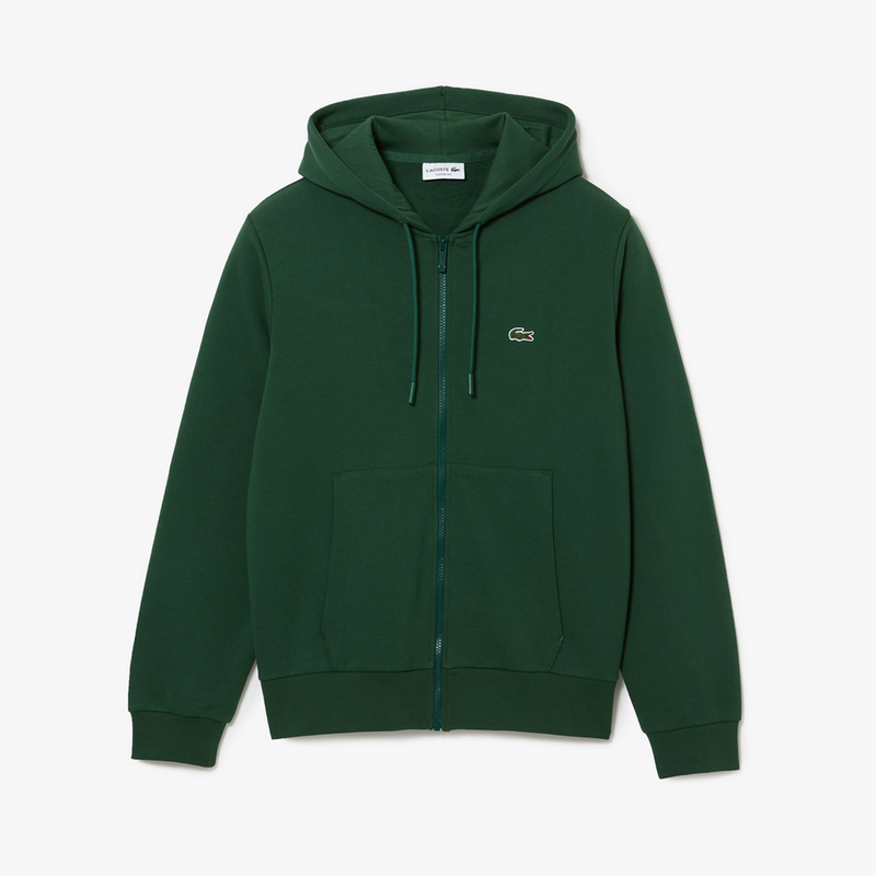 Lacoste Men’s Kangaroo Pocket Color-Block Sweatshirt Hoodie & Tapered Fit Fleece Trackpants Set Green 132 men tracksuit by Lacoste | BLVD