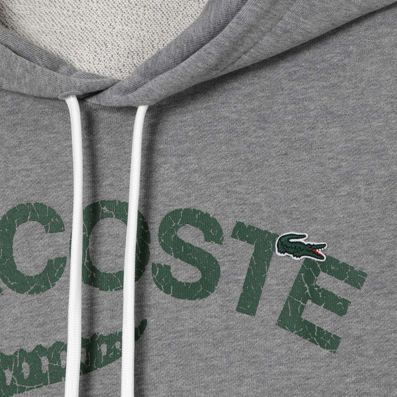 Lacoste Men's Loose Fit Crocodile Hooded Sweatshirt & Print Trackpants Set Grey YRD men hoody by Lacoste | BLVD